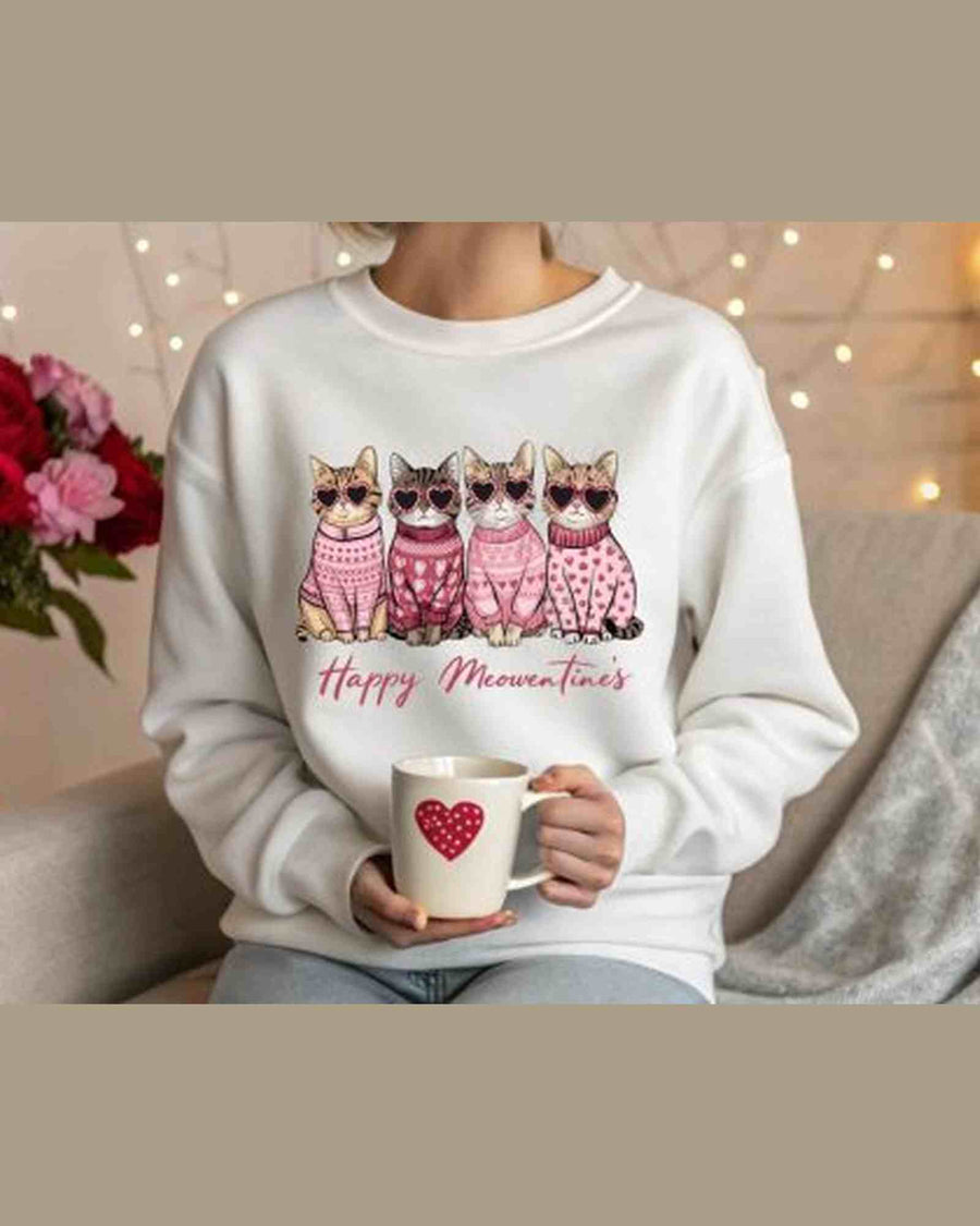 Valentines Kitten Sweater, Cozy Cat Sweater, Soft Pet Winter Clothing — view 3