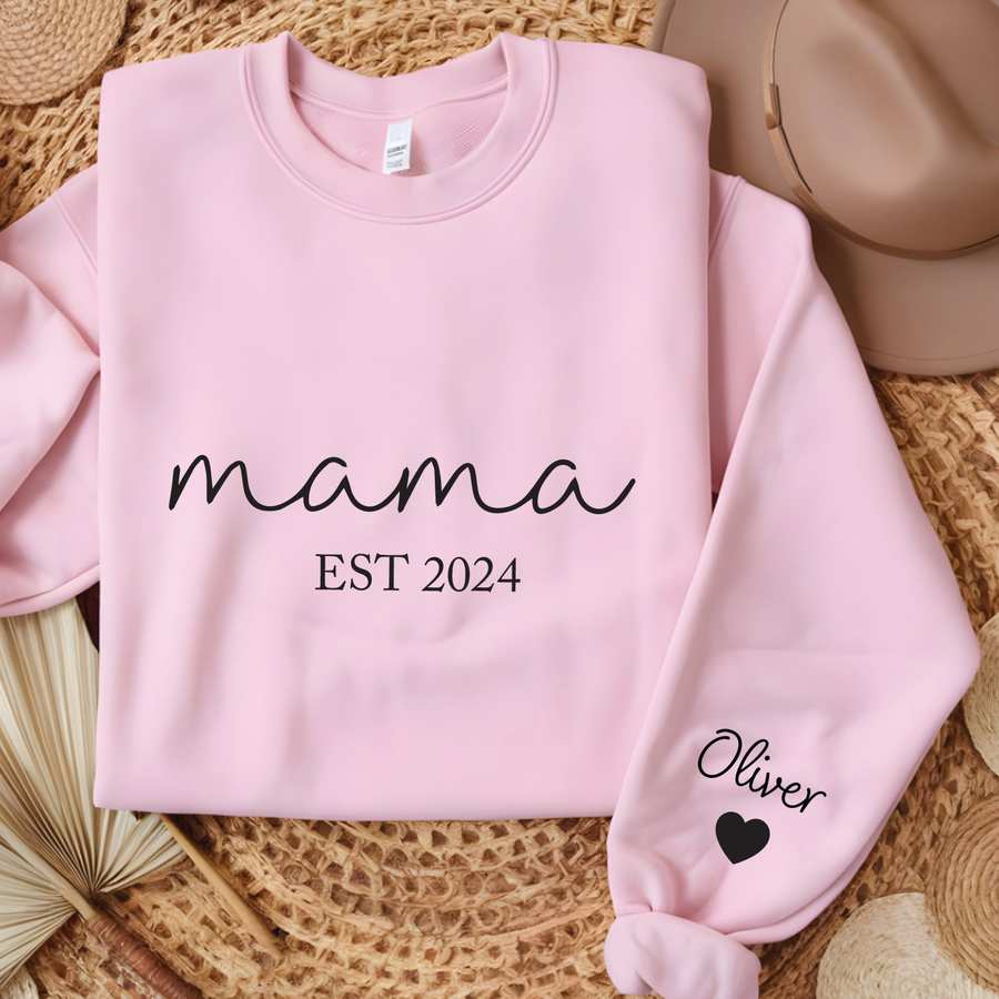 Custom Name Sweatshirt, Personalized Hoodie With Name Sleeve Gift, Cozy Unisex Fit — view 7