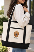 Personalized Pet Portrait Tote Bag – Custom Pet Photo