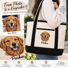 Personalized Pet Portrait Tote Bag – Custom Pet Photo