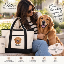 Personalized Pet Portrait Tote Bag – Custom Pet Photo