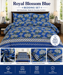 Cotton Bedding Set, Floral Bed Sheets, Luxury Soft Breathable Sheets