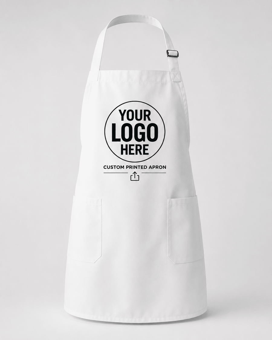 Custom Logo Apron, Personalized Chef Apron | Restaurant & Business (Adjustable, Unisex)