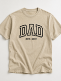 Dad Puff Print Vintage Wash T-Shirt, Minimalist Father’s Day Tee