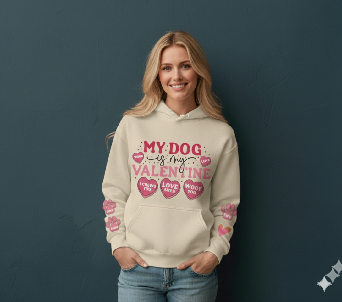 Dog Love Hoodie, Cute Dog Hoodie & Puppy Love Sweatshirt For Pet Lovers — view 2