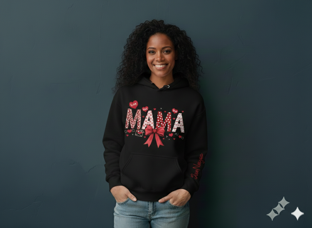 Mama BOW Hoodie – Custom Kids Clothing