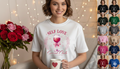 Motivation Love Tee, Self Love Shirt, Premium Quality Cotton Casual Wear — view 2