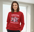 Valentine Sweatshirt, Coffee Lover Crew Neck Soft Cotton Casual Wear — view 3