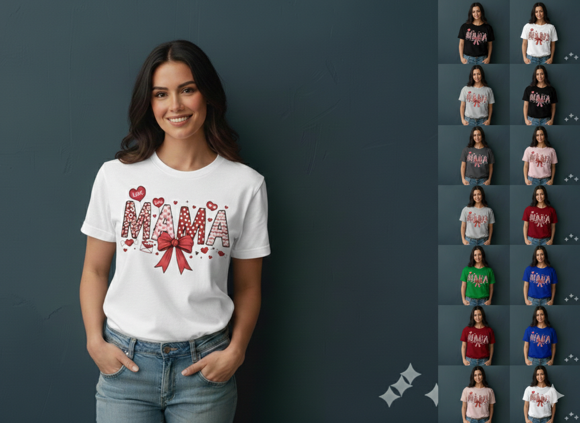 Mama BOW Tee – Custom Kids Clothing