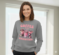 Valentine Sweatshirt, Coffee Lover Crew Neck Soft Cotton Casual Wear — view 9