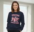 Valentine Sweatshirt, Coffee Lover Crew Neck Soft Cotton Casual Wear — view 10