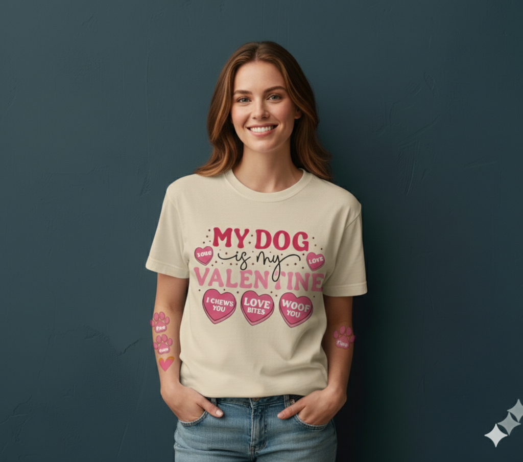 Dog Love Tee - Cute Valentine’s Day Shirt