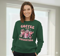 Valentine Sweatshirt, Coffee Lover Crew Neck Soft Cotton Casual Wear — view 12