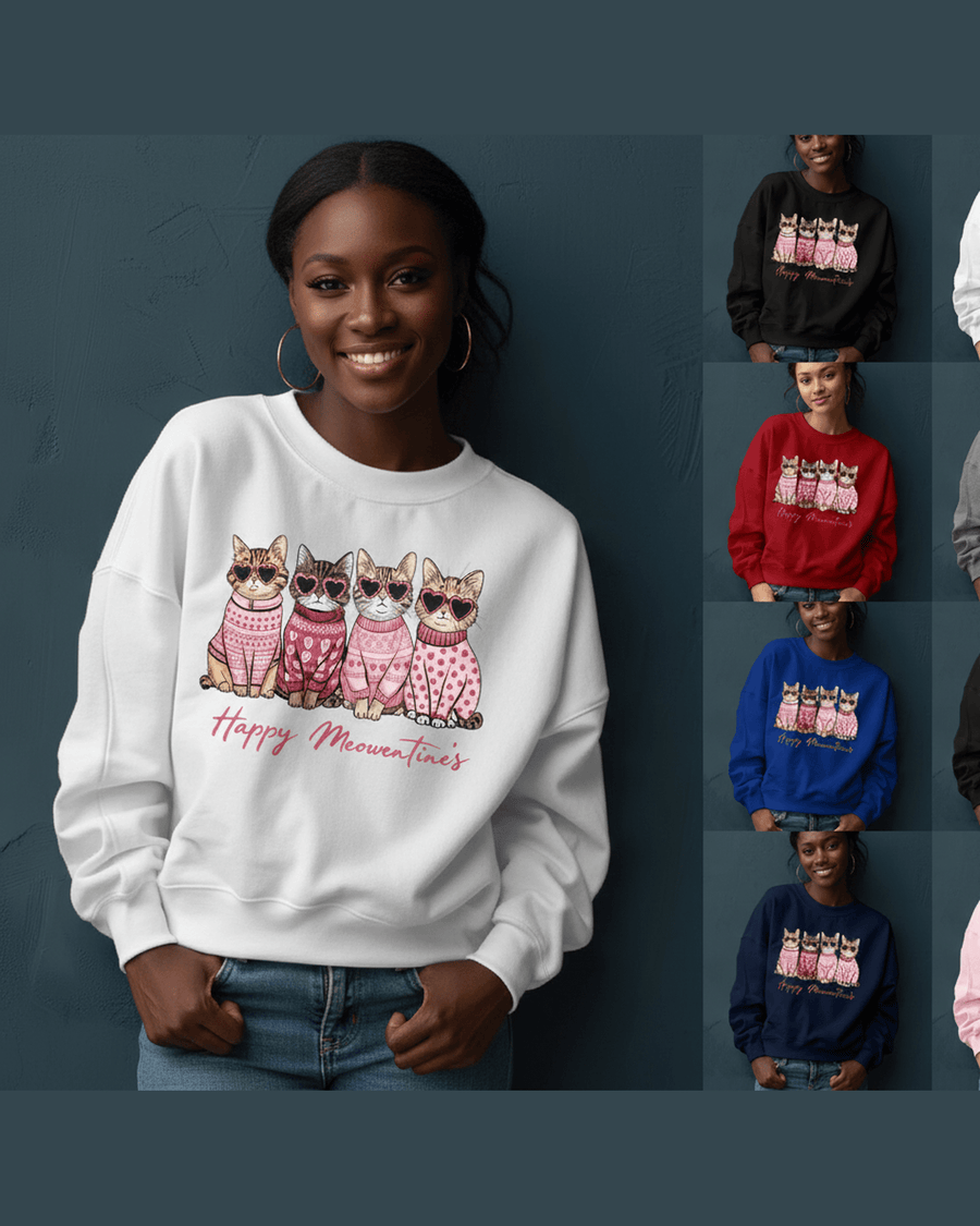 Valentines Kitten Sweater, Cozy Cat Sweater, Soft Pet Winter Clothing — view 5