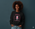 Valentine Sweatshirt, Single Babes Cocktail Club Cozy Cotton Holiday Top