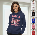 Coffee Valentine Hoodie, Premium Soft Cotton Pullover For Coffee Lovers — view 2