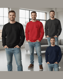 Embroidered Sweatshirt, Custom Pocket Portrait, Premium Quality — view 3