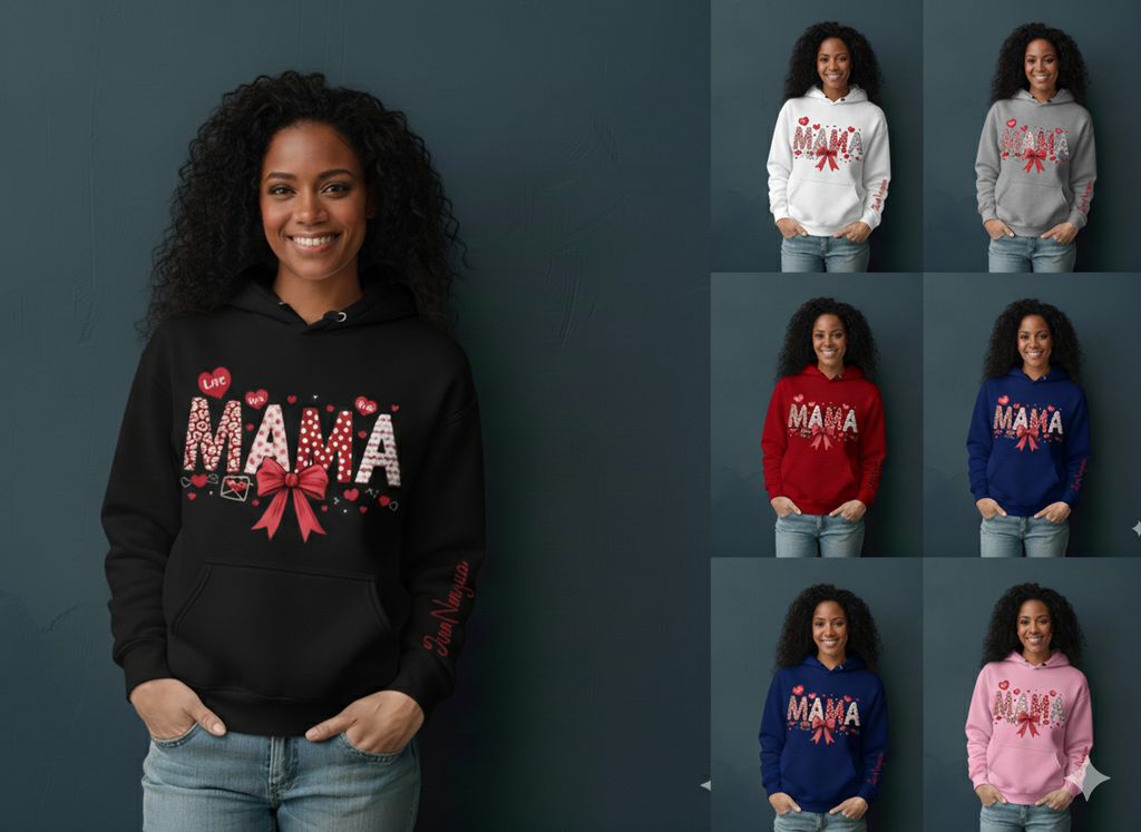 Mama BOW Hoodie – Custom Kids Clothing