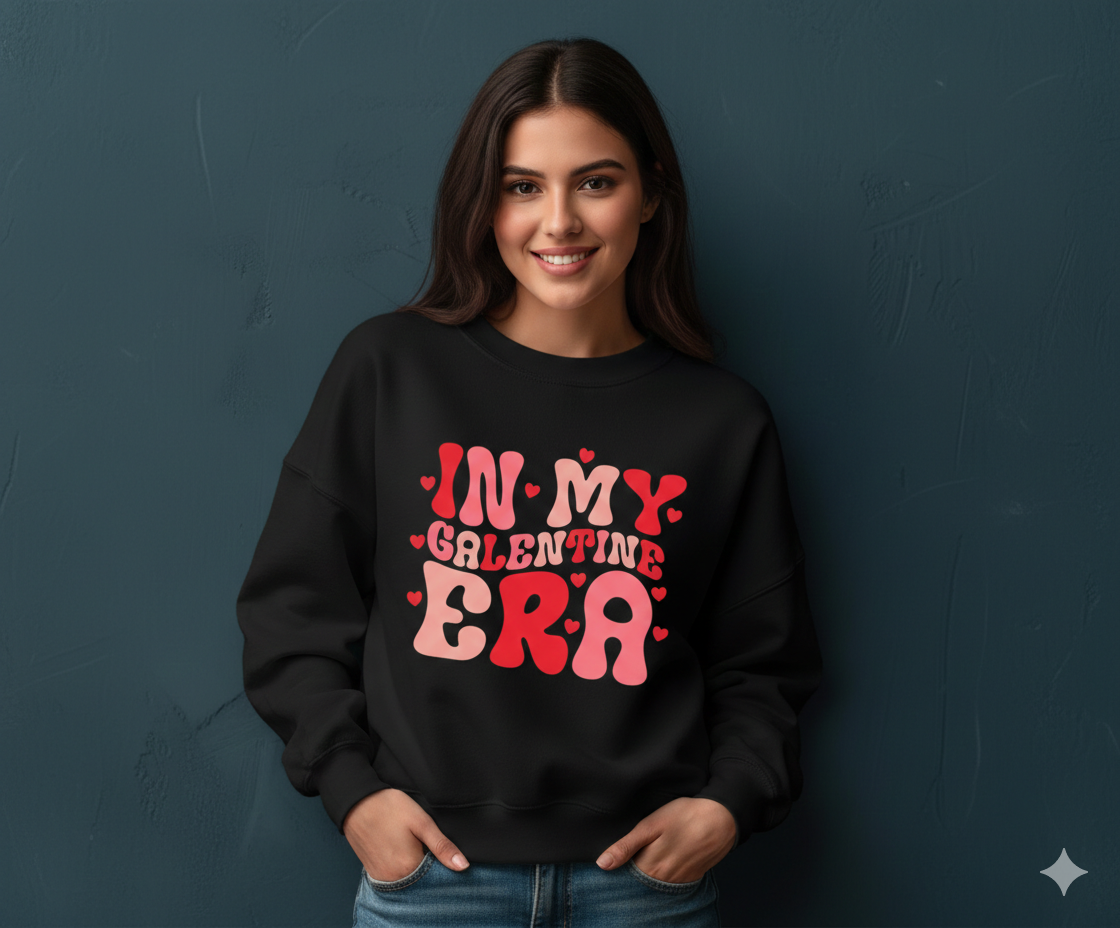 Valentine Sweatshirt, Cute Galentine Hoodie For Women, Soft Cotton Pullover