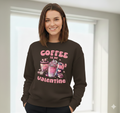 Valentine Sweatshirt, Coffee Lover Crew Neck Soft Cotton Casual Wear — view 8