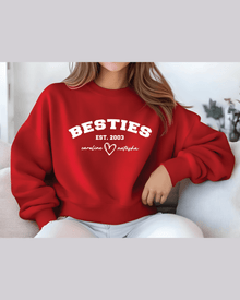 Custom Bestie Sweatshirt, Personalized Matching Hoodies & Cozy Apparel Gift — view 2