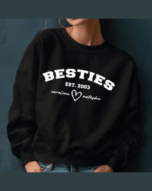 Custom Bestie Sweatshirt, Personalized Matching Hoodies & Cozy Apparel Gift — view 5