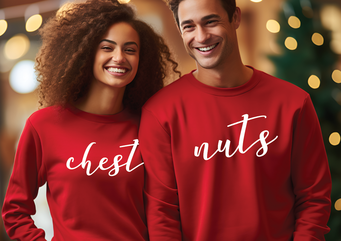Custom Couple Hoodie, Personalized Sweatshirt & Matching Couple Tees, Cozy Casual Wear — view 2