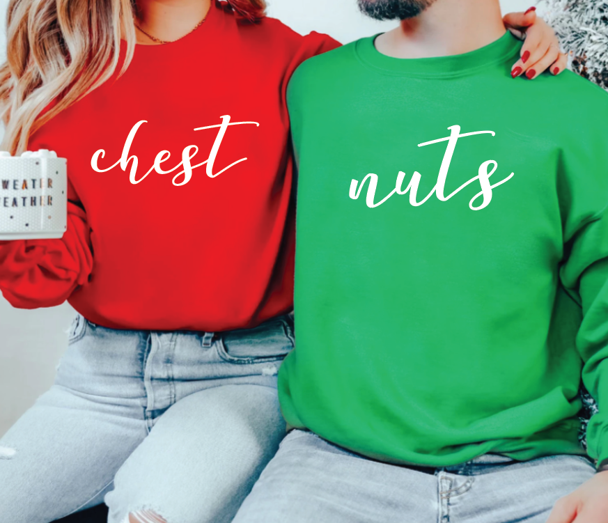 Custom Couple Hoodie, Personalized Sweatshirt & Matching Couple Tees, Cozy Casual Wear