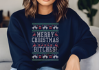 Custom Ugly Christmas Sweater, Personalized Holiday Hoodie, Festive Casual Wear — view 4