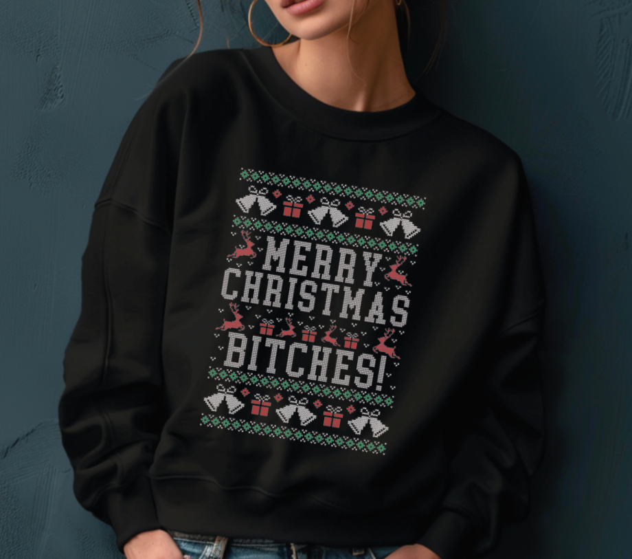 Custom Ugly Christmas Sweater, Personalized Holiday Hoodie, Festive Casual Wear