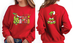 MIMI Grinch-Themed Holiday Graphic SweatShirt (Choose Colors)