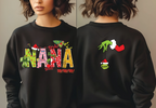 NANA Grinch-Themed Holiday Graphic SweatShirt (Choose Colors) — view 2