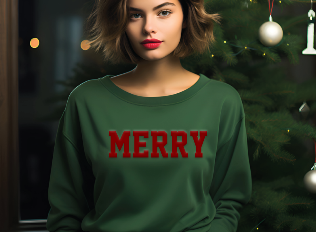 Custom Christmas Hoodie, Festive Casual Clothing Made in Canada with Personalized Graphic Tee — view 3