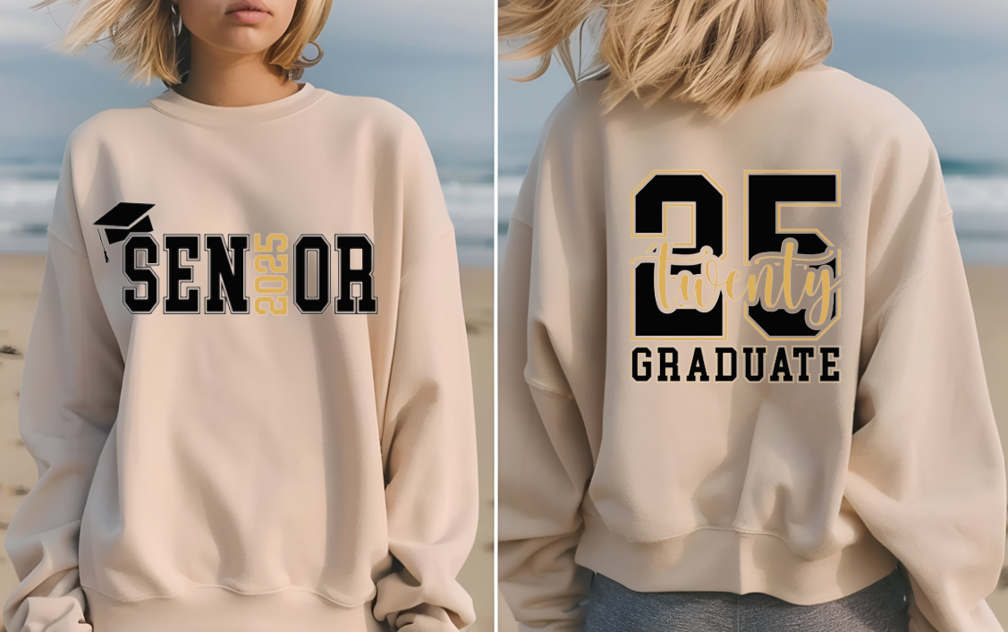Custom Graduation Hoodie, Personalized Sweatshirt & Unisex Crew Neck Tee With Soft Durable Fabric — view 3