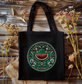Watermelon Design Tote, Palestine Graphic Canvas Shopper Bag, Eco Friendly — view 2