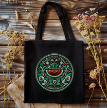 Watermelon Design Tote, Palestine Graphic Canvas Shopper Bag, Eco Friendly — view 2