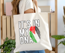 Palestinian Flag Tote, Unique DNA Tote Bag With Durable Fabric & Stylish Design — view 2
