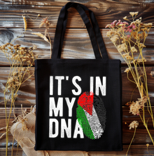 Palestinian Flag Tote, Unique DNA Tote Bag With Durable Fabric & Stylish Design