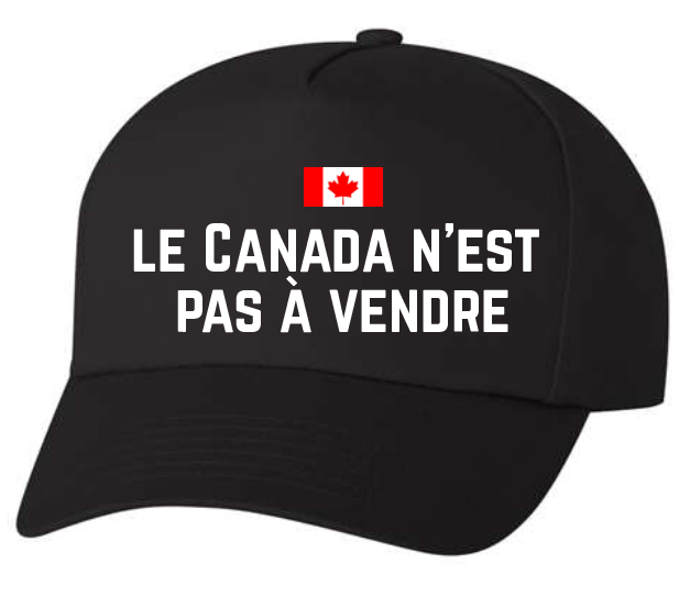 Embroidered Cap, Le Canada N'est Pas À Vendre Premium Quality Snapback Hat — view 2