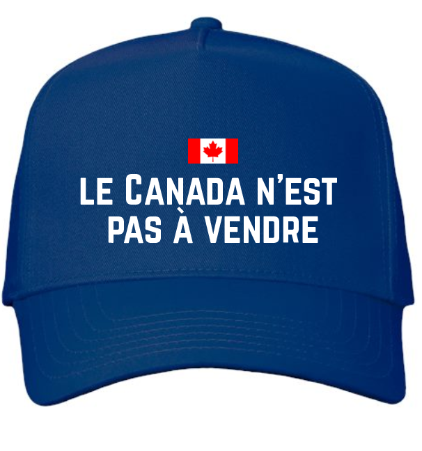 Embroidered Cap, Le Canada N'est Pas À Vendre Premium Quality Snapback Hat — view 4