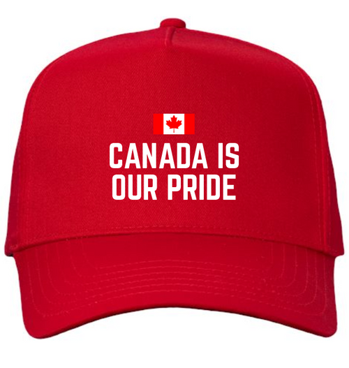 "CANADA IS OUR PRIDE"   Emblem Flag Baseball Cap