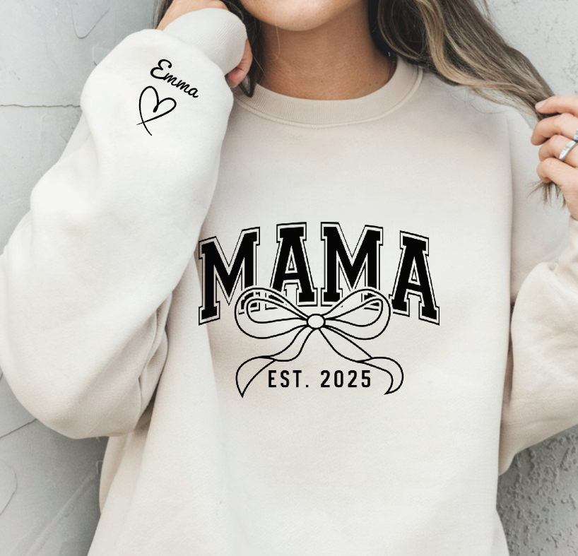 Personalized Custom Hoodie, Kids Names On Sleeve, Soft Durable Fabric Gift