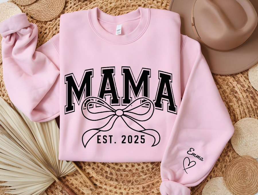 Personalized Custom Hoodie, Kids Names On Sleeve, Soft Durable Fabric Gift — view 3