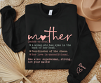 Personalized Mother Hoodie, Custom Name Sweatshirt With Kids Names Sleeve, Unique Mom Gift — view 2