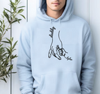Custom Embroidered Hoodie, Personalized Name Pullover With Choose Hoodie Colors