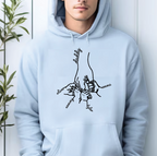 Custom Embroidered Hoodie, Personalized Sweatshirt With Custom Name & Vinyl Colors