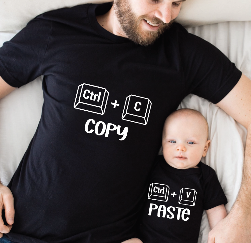 Custom Dad Son Tee, Personalized Hoodie & Matching Outfit Set With Soft Durable Fabric — view 2