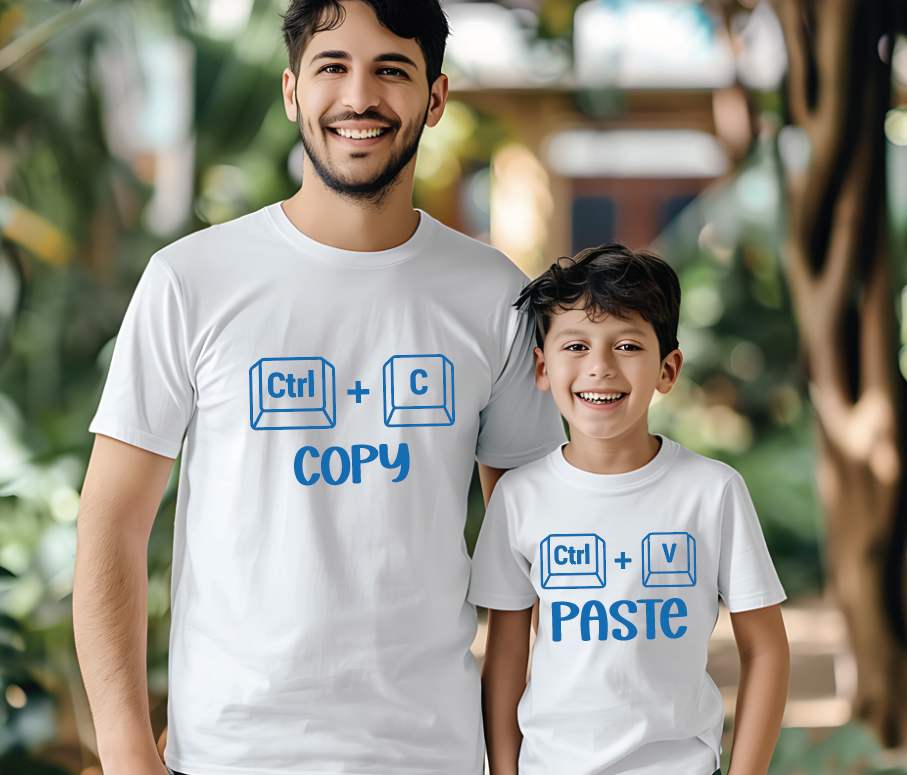 Custom Dad Son Tee, Personalized Hoodie & Matching Outfit Set With Soft Durable Fabric