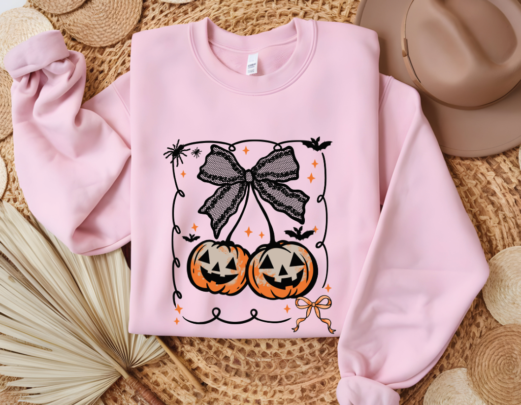 Custom Graphic Hoodie, Personalized Sweatshirt With Lace Bow Tee, Soft Durable Fabric — view 2
