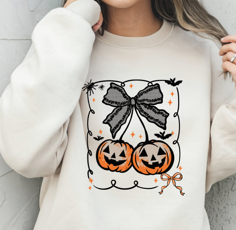 Custom Graphic Hoodie, Personalized Sweatshirt With Lace Bow Tee, Soft Durable Fabric